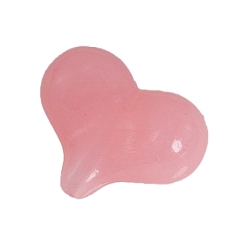 Flamingo Acrylic Beads, Imitation Jelly, Heart, Flamingo, 16.8x21.7x9mm, Hole: 1.5mm, about 315pcs/bag