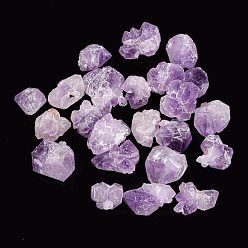 Amethyst Rough Raw Natural Amethyst Beads, No Hole/Undrilled, Nuggets, 15~29x14~25mm