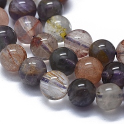 Auralite Natural Auralite 23 Beads Strands, Round, 6mm, Hole: 0.8mm, about 62pcs/Strand, 15.75 inch(40cm)
