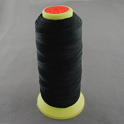 Negro Hilo de coser de nylon, negro, 0.8 mm, sobre 300 m / rollo