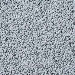 (53F) Opaque Frost Gray Toho perles de rocaille rondes, perles de rocaille japonais, (53 f) gris givré opaque, 11/0, 2.2mm, Trou: 0.8mm, à propos 1110pcs / bouteille, 10 g / bouteille