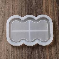Rectangle DIY Display Tray Silicone Molds, Resin Casting Molds, Rectangle, 118x165x16mm