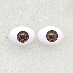Brun De Noix De Coco Artisanat globes oculaires de poupée en plastique, accessoires d'horreur d'halloween, oeil de cheval, brun coco, 10mm