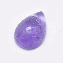 Natural Agate Natural Amethyst Cabochons, teardrop, 10x7x3mm