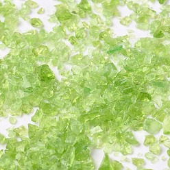 Pelouse Verte Coe 85 verre fusible de taille moyenne fritte fine, pour les œuvres d'art en verre fondu créatives de bricolage, pelouse verte, 1.2~2.7mm, environ 30 g /sachet 
