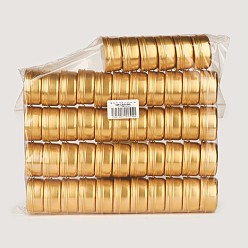 Золотой Круглые алюминиевые жестяные банки, алюминиевая банка, контейнеры для хранения косметики, свечи, конфеты, с винтовой крышкой, золотые, 5.7x2.7 см, емкость: 50 мл (1.69 жидких унций)