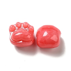 Salmon Opaque Resin Beads, Claw, Salmon, 14x15x13mm, Hole: 1.6mm