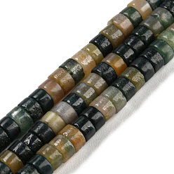 Indian Agate Natural Indian Agate Beads Strands, Heishi Beads, Flat Round/Disc, 4.5x2.5mm, Hole: 0.8mm, about 154pcs/Strand, 15.67 inch(39.8cm)
