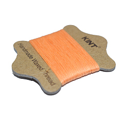 Marrón arenoso Cuerda de nylon encerado, arena marrón, 0.45 mm, aproximadamente 21.87 yardas (20 m) / tarjeta