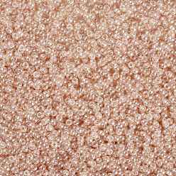 (RR369) Персиковый Блеск Миюки круглые бусины рокайль, японский бисер, 8/0, (rr 369) персиковый блеск, 3 мм, отверстие : 1 мм, Около 2111~2277 шт / 50 г