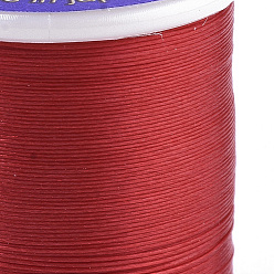 Красный Нейлоновые 66 нитки с покрытием для бисера, красные, 0.1 мм, около 54.68 ярдов (50 м) / рулон