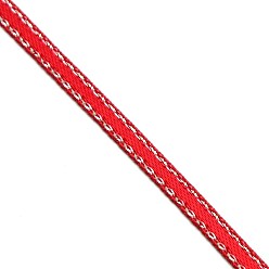 Rouge Ruban gros-grain câblé, ruban de noël, pour l'emballage cadeau décoration de festival de mariage, rouge, 3/8 pouces (9 mm), à propos de 100yards / roll (91.44m / roll)