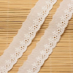 White Lace Trim Nylon Ribbon for Jewelry Making, White, 1-1/8 inch(27mm), about 15yards/roll(13.716m/roll)