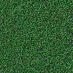 (27B) Silver Lined Grass Green Toho perles de rocaille rondes, perles de rocaille japonais, (27 b) vert gazon doublé d'argent, 11/0, 2.2mm, Trou: 0.8mm, environ 50000 pcs / livre