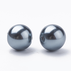 Gris Ardoise Foncé Perles d'imitation en plastique écologique, haut lustre, Grade a, ronde, gris ardoise foncé, 40mm, Trou: 3.8mm