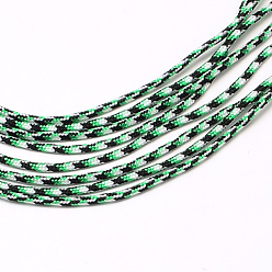 Vert Printanier Corde de corde de polyester et de spandex, 1 noyau interne, vert printanier, 2mm, environ 109.36 yards (100m)/paquet