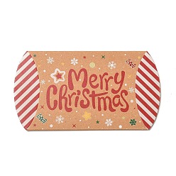 (123L) Белый крем непрозрачный блеск Картонные коробки для конфет с рождественской тематикой, мультяшное слово с рождеством конфеты закуска подарочная коробка, огнеупорный кирпич, складка: 7.3x11.9x2.6 см