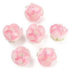 Pink Acrylic Bead, Flower, Pink, 21x20mm, Hole: 1.5mm