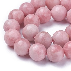 Pink Opal Natural Pink Opal Beads Strands, Grade AB, Round, 12mm, Hole: 1mm, about 32pcs/strand, 14.9 inch(38cm)