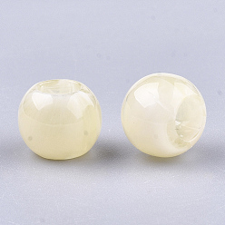 PapayaWhip Acrylic Beads, Imitation Gemstone Style, Rondelle, PapayaWhip, 11.5x9.5mm, Hole: 5.5mm, about 760pcs/500g