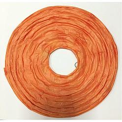 Orange Foncé Lanterne boule de papier, ronde, orange foncé, 20 cm