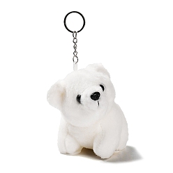 White Cartoon PP Cotton Plush Simulation Soft Stuffed Animal Toy Bear Pendants Decorations, for Girls Boys Gift, White, 170mm