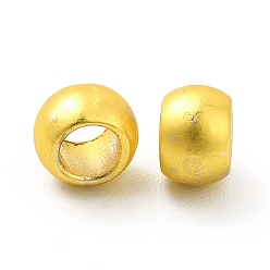 Matte Gold Color Rack Plating Alloy Beads, Rondelle, Matte Gold Color, 5x3.5mm, Hole: 3mm