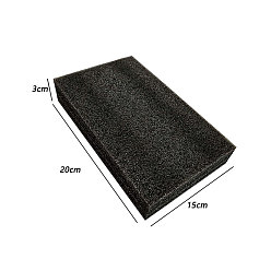 Black Rectangle Needle Felting Foam Pad, for Needle Felting Supplies, Craft Tools, Needle Felting Base, Black, 200x150x30mm