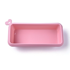 Pink Diy пищевые силиконовые формы, формы для кекса, для diy шифон торт формы для выпечки, прямоугольные, розовые, 147x296x66 мм, внутренний диаметр: 105x255 мм