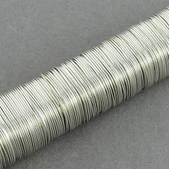 Gainsboro Round Iron Wire, Gainsboro, 24 Gauge, 0.5mm, about 164.04 Feet(50m)/roll, 10 rolls/set