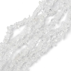 Crystal K9 Glass Beads Strands, Chip, Crystal, 1.5~4.5x3~13x2.5~8mm, Hole: 0.6mm, 30.94~31.97 inch(78.6~81.2cm)