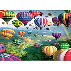 Balloon DIY Scenery Theme Diamond Painting Kits, Including Canvas, Resin Rhinestones, Diamond Sticky Pen, Tray Plate and Glue Clay, Balloon Pattern, 400x300mm