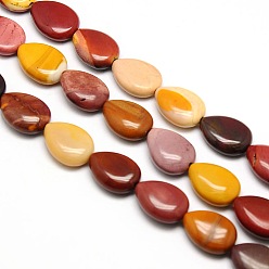 Mookaite Natural Teardrop Mookaite Beads Strands, 18x13x6mm, Hole: 1mm, about 23pcs/strand, 15.74 inch
