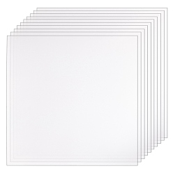 Clear PVC Transparent High Temperature Resistance Protective Film, Single Side, Square, Clear, 15pcs/set