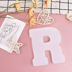 Letter R DIY Silicone Molds, Fondant Molds, Resin Casting Molds, for Chocolate, Candy, UV Resin, Epoxy Resin Craft Making, Letter.R, 160x138x36mm