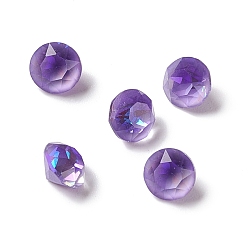Violeta Cabujones de diamantes de imitación de cristal mocha fluorescente estilo k, señaló hacia atrás, diamante, violeta, 9 mm
