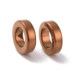 Copper Plated Vacuum Plating Non-magnetic Synthetic Hematite Linking Rings, Donut, Copper Plated, 14x4mm, Inner Diameter: 8.5mm