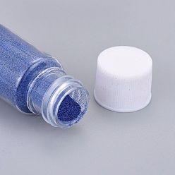 Bleu Moyen  Poudre de poussière brillante de paillettes laser, pour la résine UV, résine époxy décorer et fabrication de bijoux artisanaux nail art, bleu moyen, bouteille: 22x57 mm, 5 g / bouteille