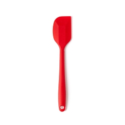 Roja Raspador de silicona, cuchillo para mezclar, espátula para crema, herramientas para hornear, rojo, 210x40 mm