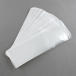 Прозрачный OPP мешки целлофана, прямоугольные, прозрачные, 25x5 см, односторонний толщина: 0.035 mm