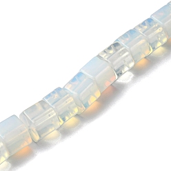 Opalite Perles opalite brins, prisme hexagonal, 9~11x12x13.5~14mm, Trou: 1.2mm, Environ 20 pcs/chapelet, 7.64~8.70 pouce (19.4~22.2 cm)