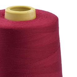 Brun Cordes de fil de couture de polyester, pour le tissu ou le bricolage, brun, 0.1 mm, environ 7000 mètres / rouleau