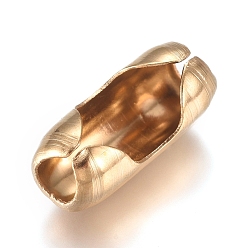 Золотой Ионное покрытие (ip) 304 соединители с шариковой цепью из нержавеющей стали, золотые, 16.5x7.5~8 мм, подходит для шариковой цепи 6.5 мм