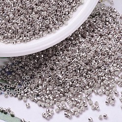 (DB0417) Galvanized Dusty Mauve MIYUKI Delica Beads, Cylinder, Japanese Seed Beads, 11/0, (DB0417) Galvanized Dusty Mauve, 1.3x1.6mm, Hole: 0.8mm, about 10000pcs/bag, 50g/bag