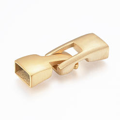 Золотой 304 из нержавеющей стали защелкой застежки, золотые, 36x13x7 мм, отверстие : 4.5~5x10~11 мм