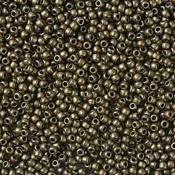 (225) Bronze Antique Gold Toho perles de rocaille rondes, perles de rocaille japonais, (225) bronze antique or, 11/0, 2.2mm, Trou: 0.8mm, environ5555 pcs / 50 g