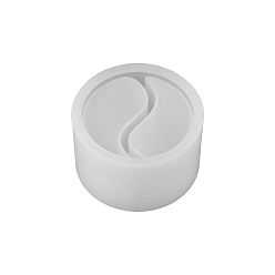 Blanco Moldes de silicona para portavelas de columna diy de doble celosía, Moldes de resina para yeso y cemento., blanco, 5.8x9.5 cm