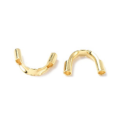 Real 18K Gold Plated 304 Surgical Stainless Steel Wire Guardian and Protectors, Real 18K Gold Plated, Hole: 0.8mm, 4.5~4.6x6~6.7x1.4mm