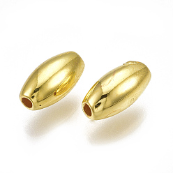Золотой CCB пластиковые шарики, овальные, золотые, 8x4 мм, Отверстие : 1 мм , около 7750 шт / 500 г