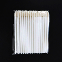 Белый Флокирующая одноразовая кисть для губ, помада кисти для макияжа, палочки для блеска для губ для аппликатора для макияжа, белые, 9 см, 50 шт / пакет